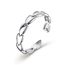 Кольцо к1136-1р серебро Сердце