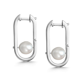 Серьги 02-4117.00ЖБ-00 серебро