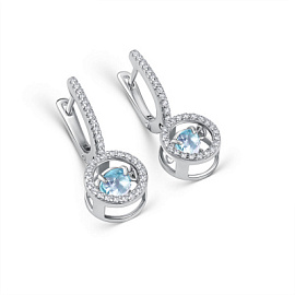 Серьги подвесные 02-4751.00ТБ-00 серебро