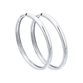 Серьги конго 94140011 серебро