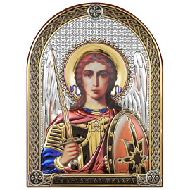 Икона 6398.2C ювелирный сплав Архангел Михаил