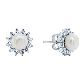 Серьги пусеты EDE8026 серебро