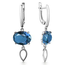 Серьги подвесные 201001с лт серебро