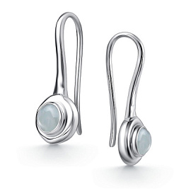 Серьги 02-4409.0АКВ-00 серебро