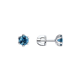 Серьги пусеты 92020457 серебро