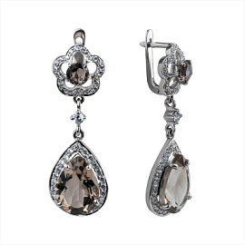 Серьги подвесные 1485.20С серебро