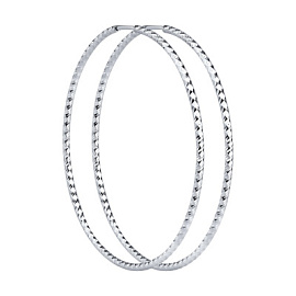 Серьги конго 94140035 серебро